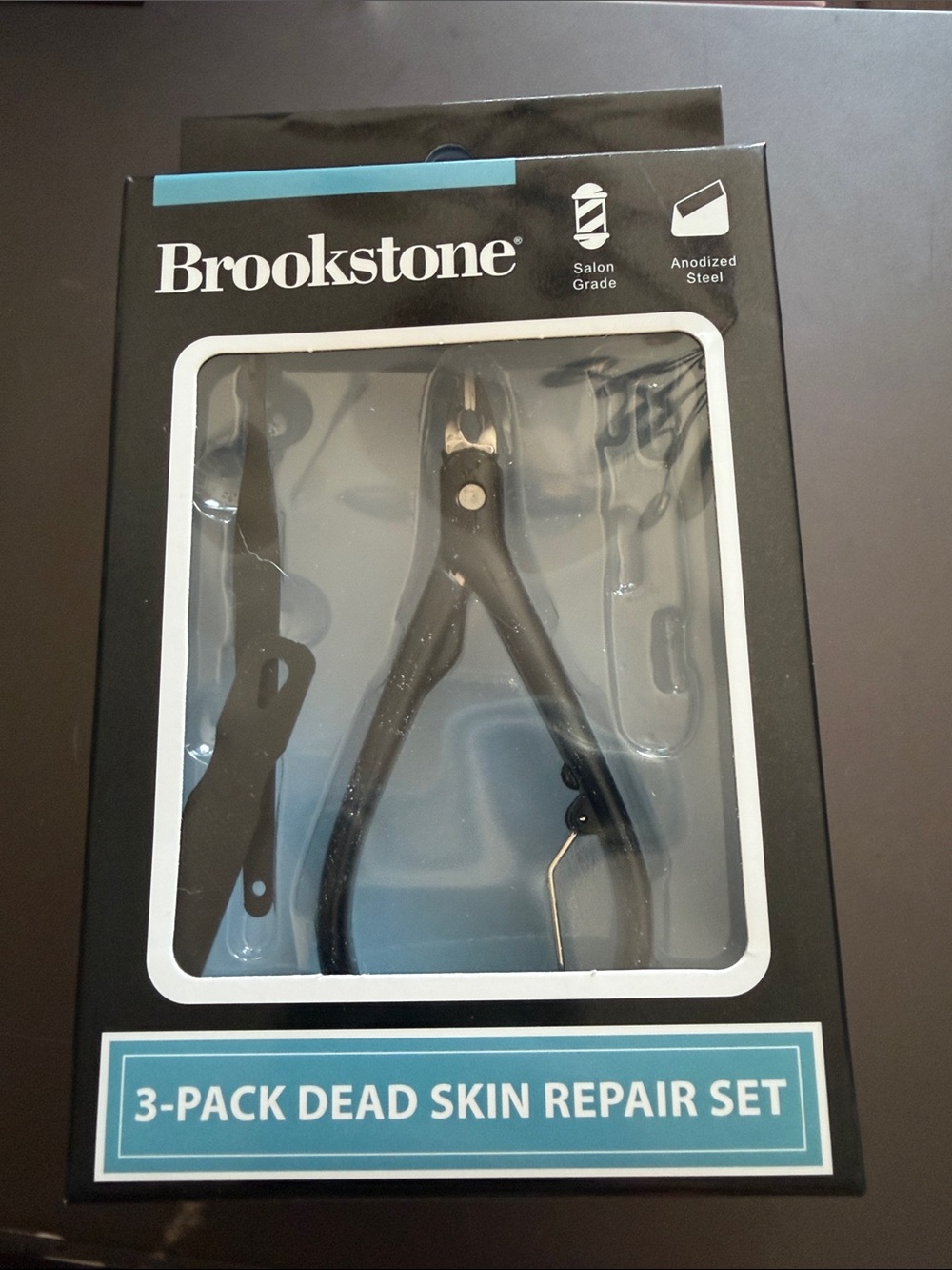 Brookstone Black and White 3-Pack Dead Skin Repair Set